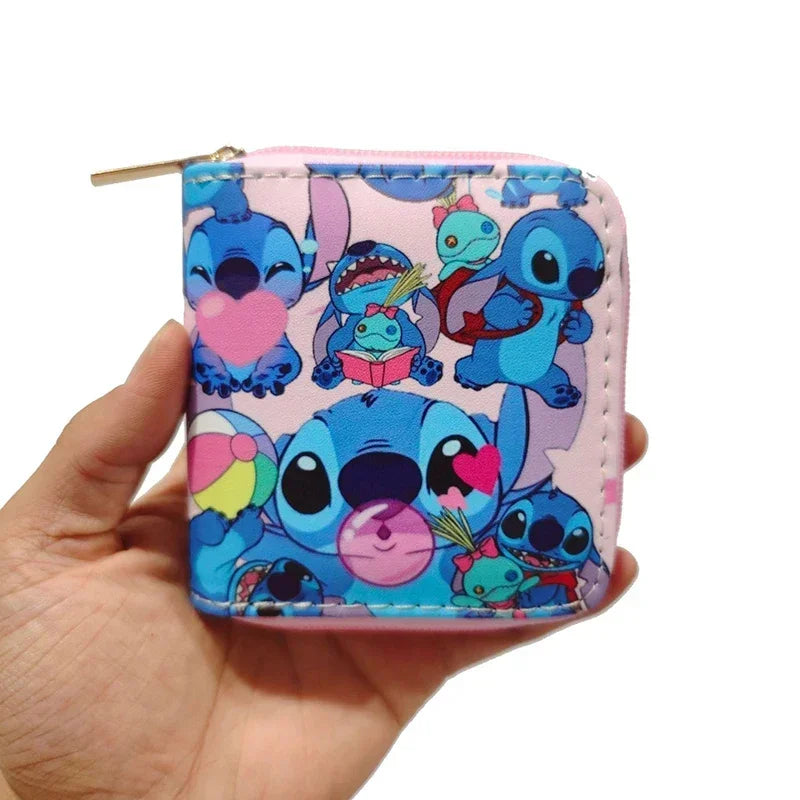 Portefeuille Court Disney Stitch – Porte-Monnaie & Porte-Cartes en Cuir PU
