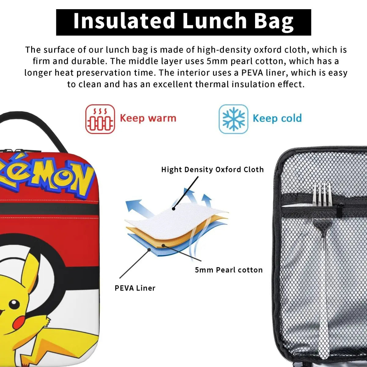 Sac isotherme Pokémon – Lunch bag pratique et stylé