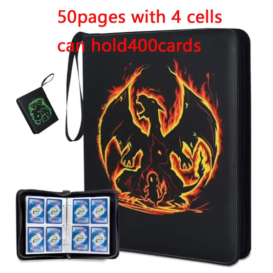 Classeur Range-Carte Pokémon Dracaufeu évolutions 400 Cartes – Protection et Style Ultime