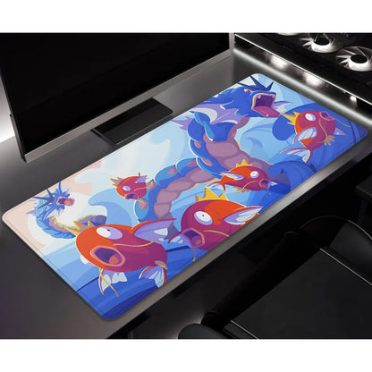 XXL Magikarp &amp; Gyarados Desk Mat