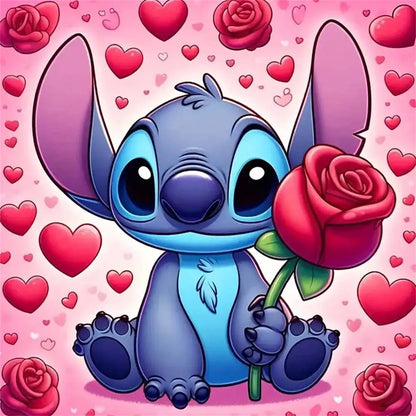 Tableau Diamant Stitch – Kit Diamond Painting Personnage Stitch