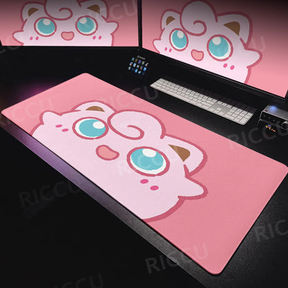 Tapis de souris XXL Pokémon Rondoudou – Douceur et style pour votre setup ! 🎤💖
