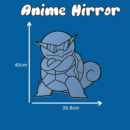 Miroir Mural Pokémon Décoratif – Design 3D Carapuce