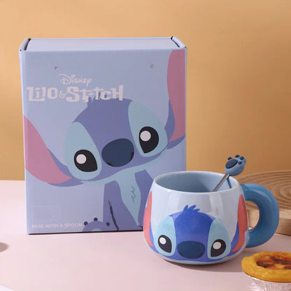 Stitch &amp; Angel Mug with Spoon – Disney Collection