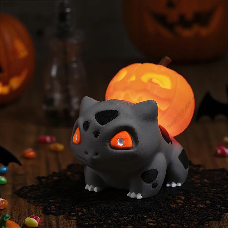 Lampe Veilleuse Pokémon Bulbizarre d'Halloween – Figurine Citrouille Lumineuse 3D