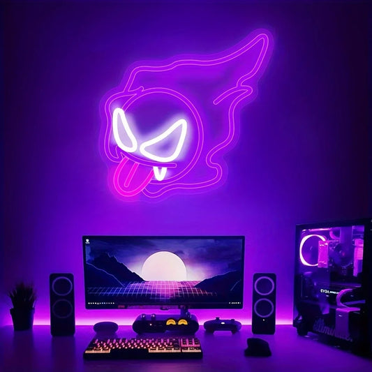 Néon LED Pokémon Fantominus – Lampe murale décorative USB