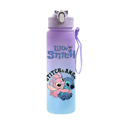 Disney Stitch Water Bottle – 750ml Water Bottle with Built-in Straw