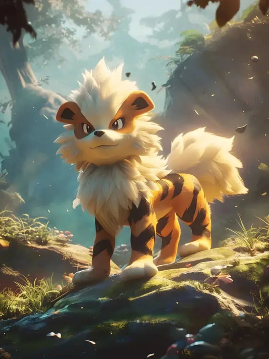 Diamond Painting Pokémon Caninos – Diamants Ronds à Réaliser Soi-Même
