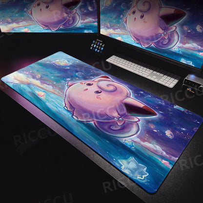 Tapis de souris XXL Pokémon Rondoudou – Douceur et style pour votre setup ! 🎤💖