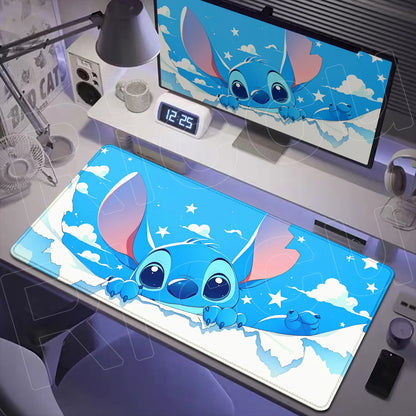 Tapis de Bureau XXL Stitch – Surface de Travail et Gaming (Plusieurs Dimensions)
