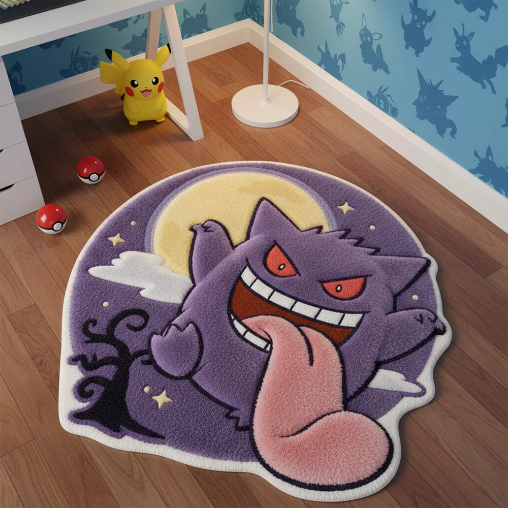 Tapis Pokémon Ectoplasma – Tapis de sol décoratif pour fans de Pokémon