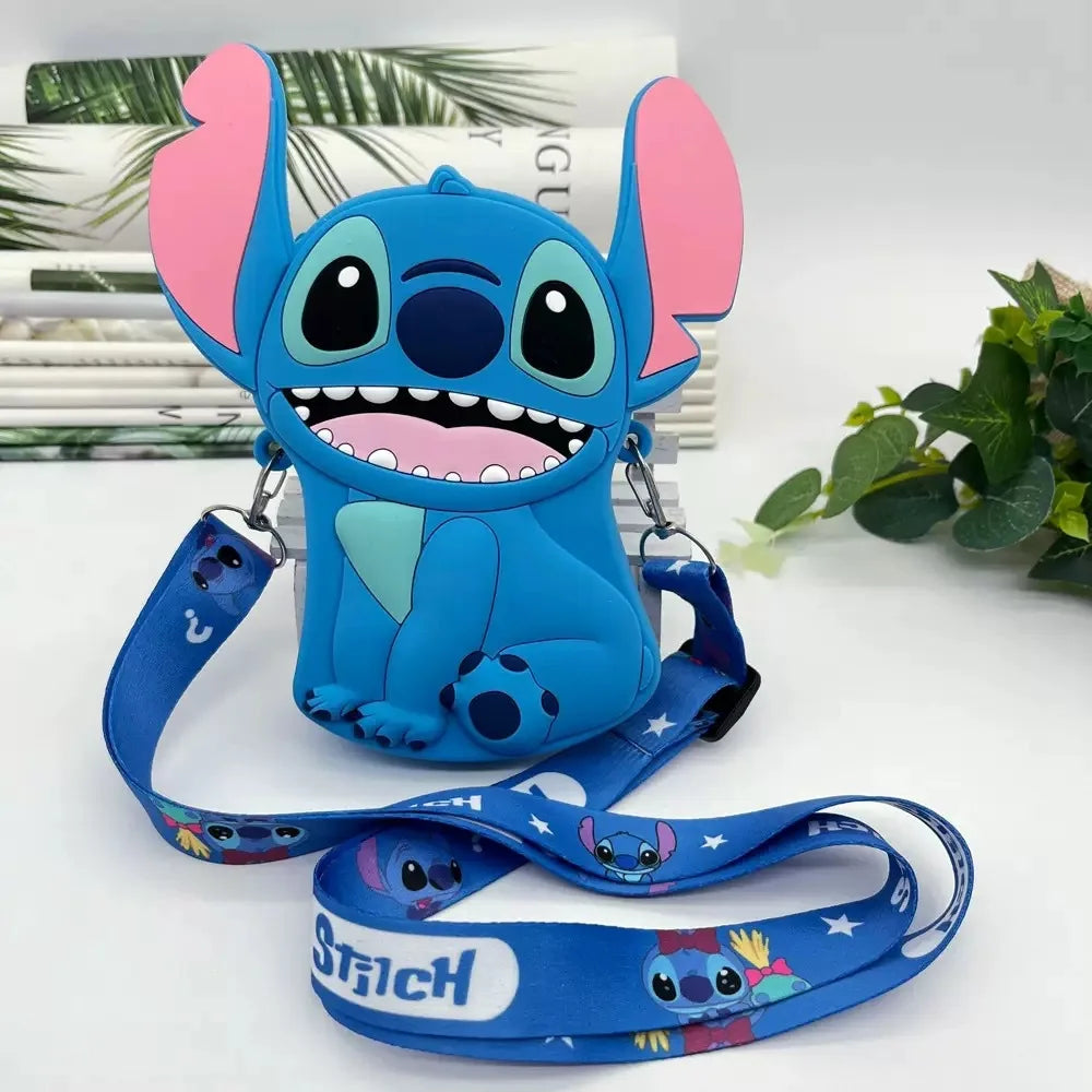 Mini Sac Bandoulière & Porte-monnaie en Silicone Disney Stitch