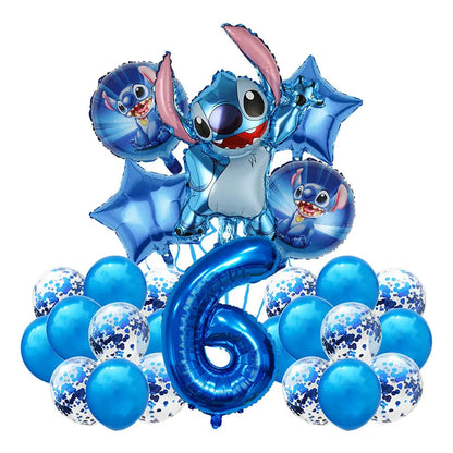 Number Balloon Kit from 2 to 12 - Pack of 26 Balloons including 7 Heliums