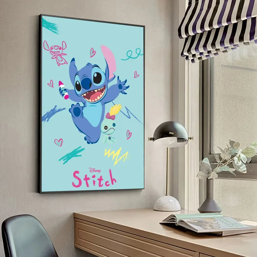 Poster Mural sur Toile Disney Stitch – Décoration Murale Premium