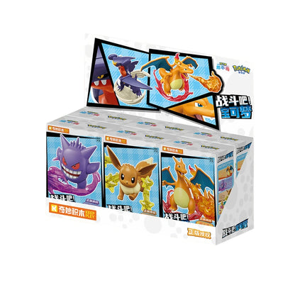 Figurine Pokémon à assembler – (Évoli, Dracaufeu, Ectoplasma, Gardevoir, Carchacrok)