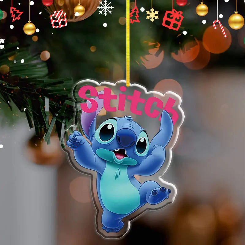Pendentif de Noël Disney Stitch – Décoration en acrylique 2D