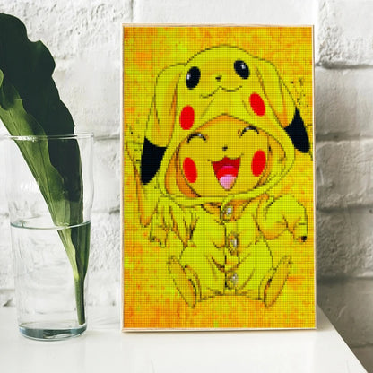 🟡 Pokémon Diamond Painting – Pikachu and Friends