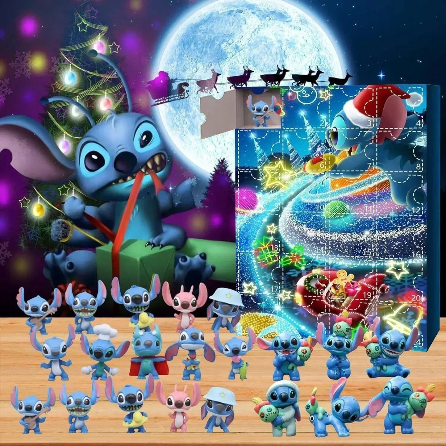 Calendrier de l’Avent Stitch et Disney– 24 Surprises Magiques