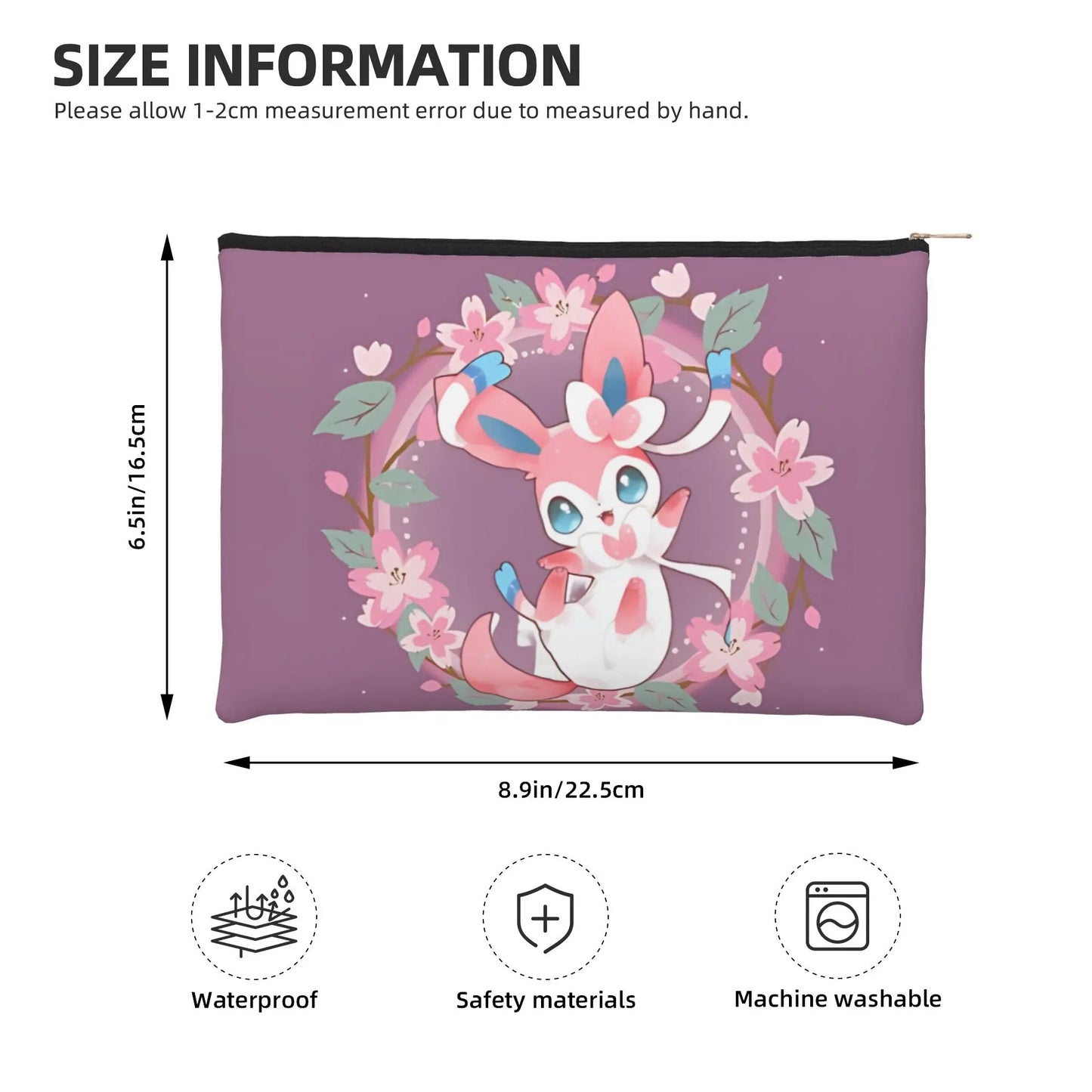 Pochette Organisateur Pokémon "Évolutions" – Trousse Multifonction pour Papeterie & Cosmétiques
