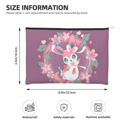 Pochette Organisateur Pokémon "Évolutions" – Trousse Multifonction pour Papeterie & Cosmétiques