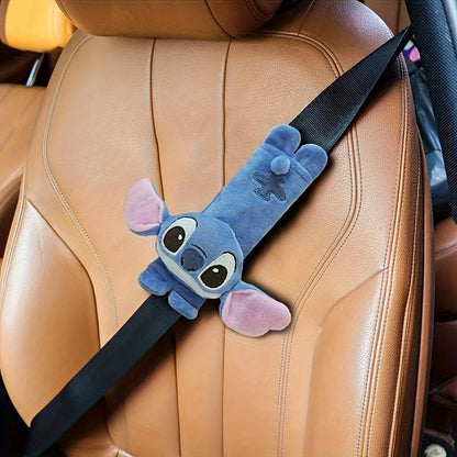 Coussin de Ceinture de Sécurité Disney Stitch – Protection de Cou en Fourrure Douce