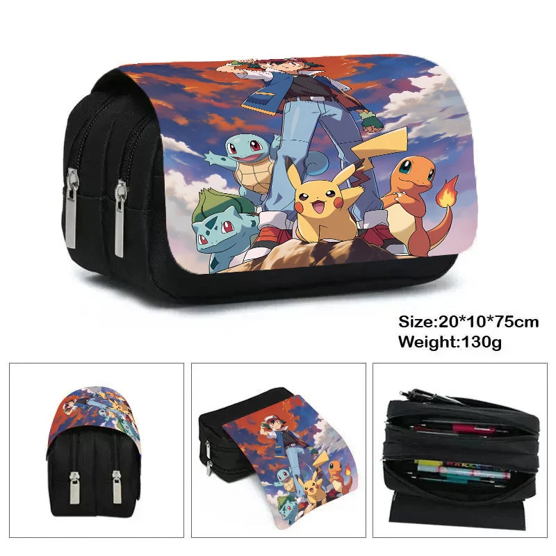 Trousse Scolaire Rectangulaire Pokémon – Collection Dresseurs