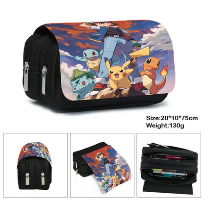 Trousse Scolaire Rectangulaire Pokémon – Collection Dresseurs