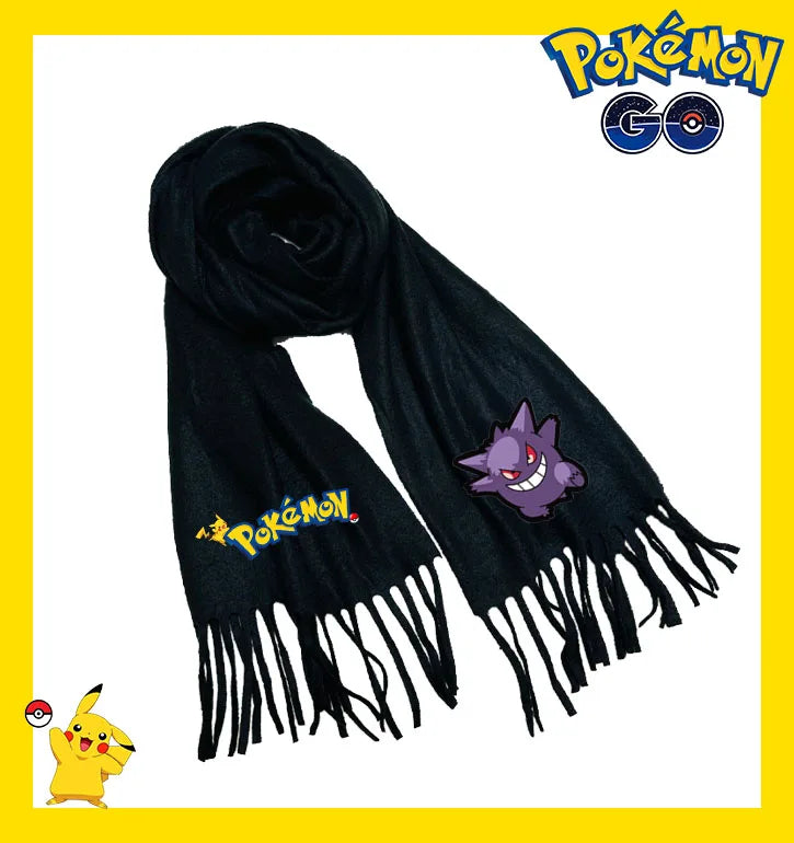 Écharpe Pokémon – Modèles Pikachu, Évoli, Rondoudou, Dracaufeu…