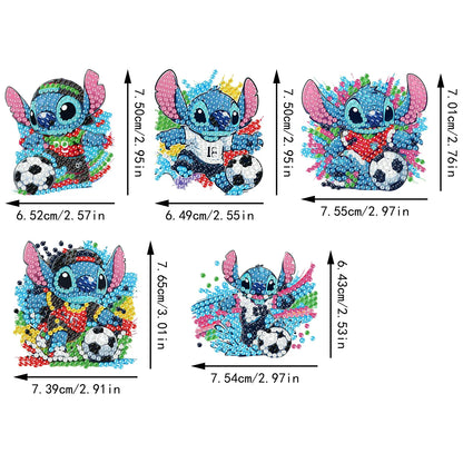 Aimants Réfrigérateur Lilo & Stitch (Peinture Diamant DIY)