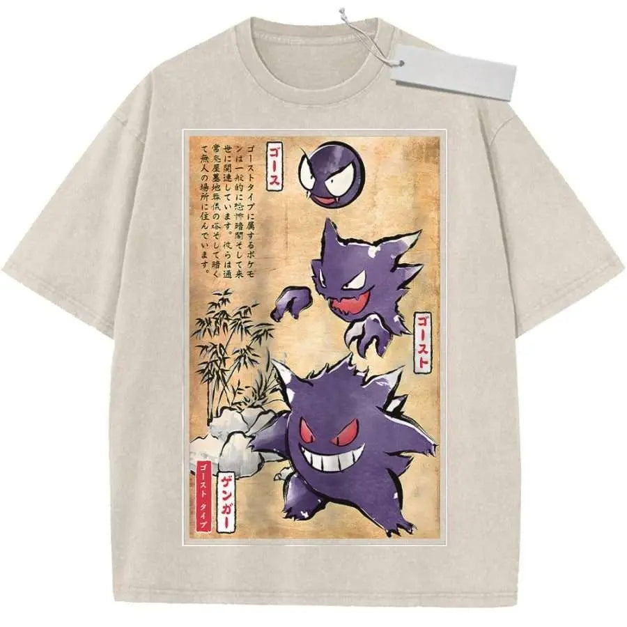 T-Shirt Pokémon Ectoplasma – Imprimé Graphique