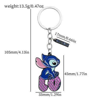 Love Stitch and Angel key ring