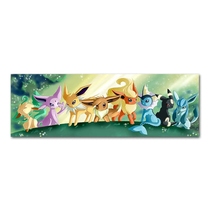 Pokémon Eevee Evolutions Wall Art – Kids Bedroom / Living Room Decor