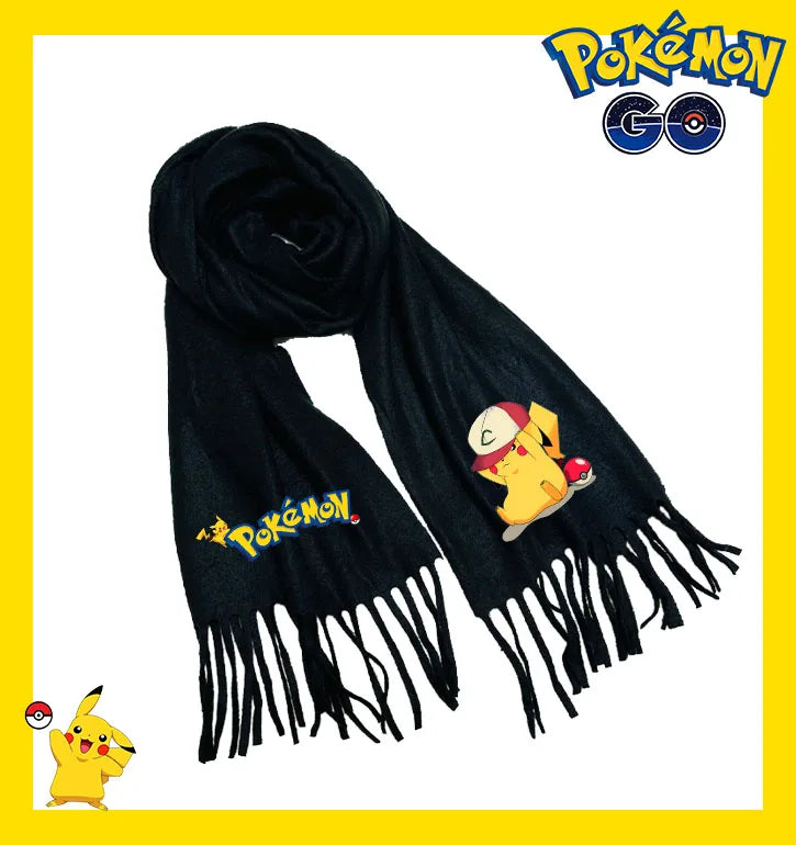 Écharpe Pokémon – Modèles Pikachu, Évoli, Rondoudou, Dracaufeu…