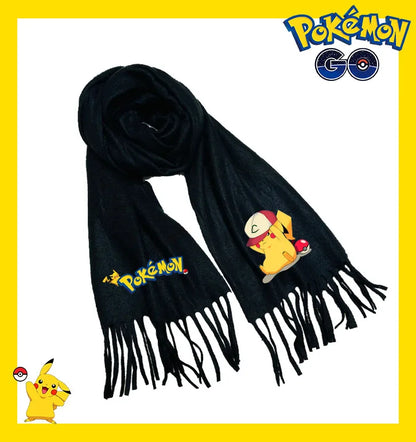 Écharpe Pokémon – Modèles Pikachu, Évoli, Rondoudou, Dracaufeu…