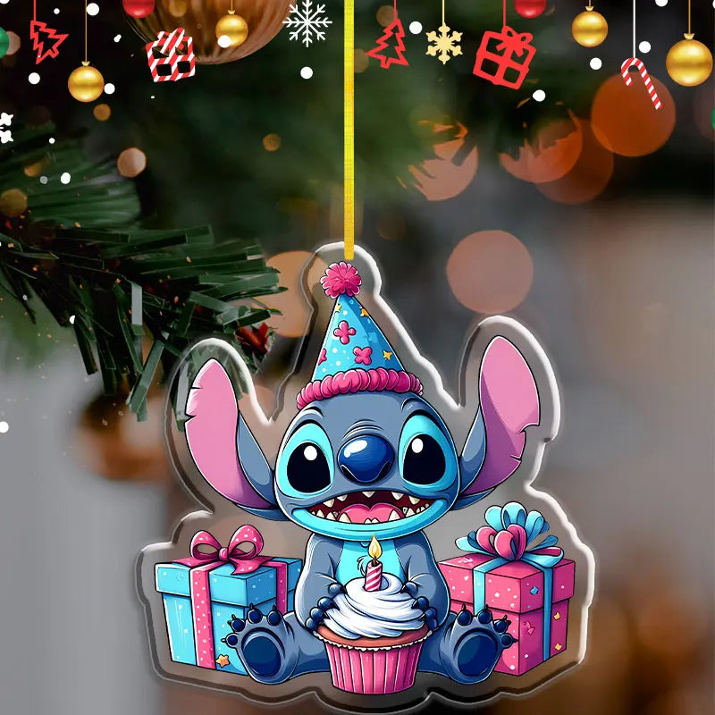 Pendentif de Noël Disney Stitch – Décoration en acrylique 2D