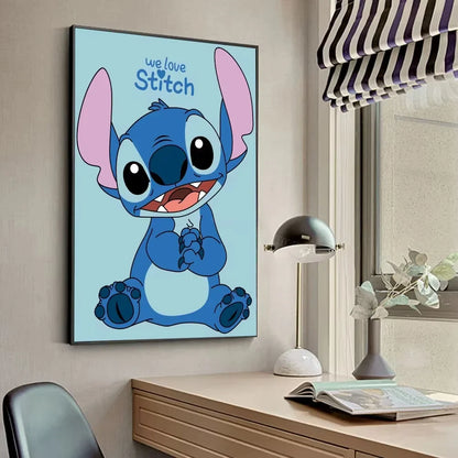 Poster Mural sur Toile Disney Stitch – Décoration Murale Premium