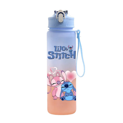 Disney Stitch Water Bottle – 750ml Water Bottle with Built-in Straw