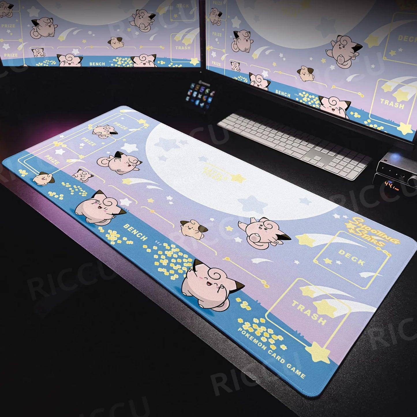 Tapis de souris XXL Pokémon Rondoudou – Douceur et style pour votre setup ! 🎤💖