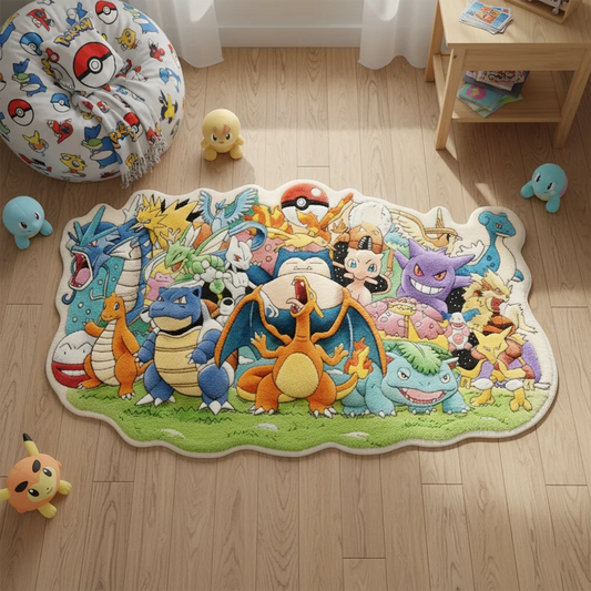 Tapis Pokémon – Tapis de sol décoratif pour fans de Pokémon