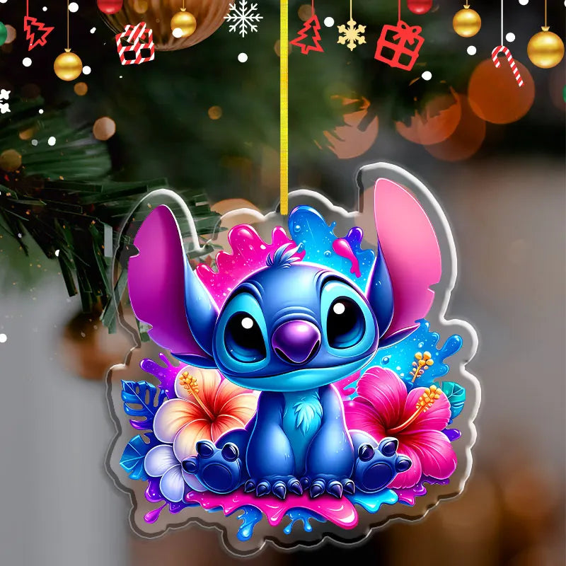Pendentif de Noël Disney Stitch – Décoration en acrylique 2D