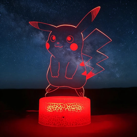 Lampe LED 3D Pokémon Pikachu : Illuminez votre intérieur avec votre compagnon favori