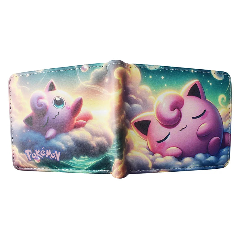 Portefeuille Pokémon – Compact en Cuir PU (11,5 × 9,5 cm)