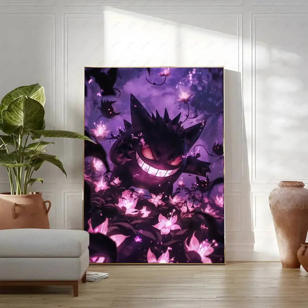Poster Pokémon Ectoplasma 50x70 cm – Décoration Murale HD