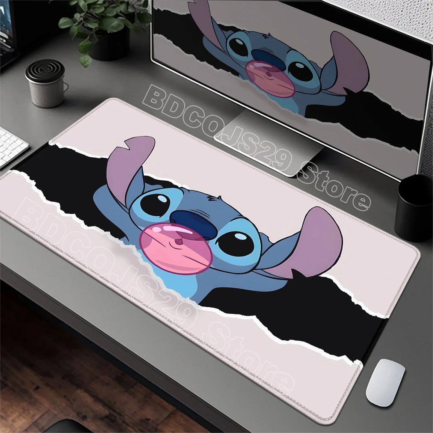 Tapis de Bureau XXL Stitch – Surface de Travail & Gaming – Plusieurs Formats