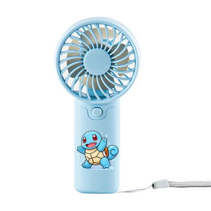 Mini Ventilateur Portable Pokémon – Modèles Pikachu, Carapuce, Bulbizarre, Evoli & Rondoudou – Piles