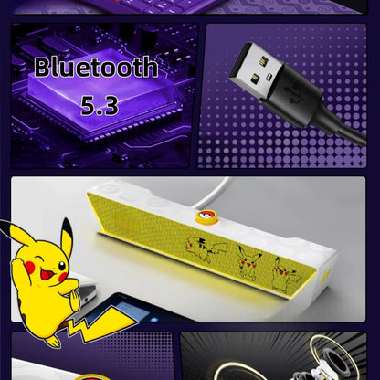 Enceinte Bluetooth Pokémon Pikachu – Haut-parleur sans fil décoratif pour bureau et cadeau fan Pokémon