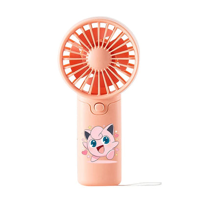 Mini Ventilateur Portable Pokémon – Modèles Pikachu, Carapuce, Bulbizarre, Evoli & Rondoudou – Piles