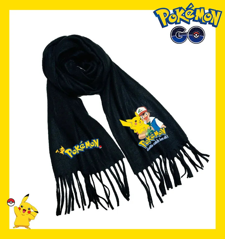 Écharpe Pokémon – Modèles Pikachu, Évoli, Rondoudou, Dracaufeu…