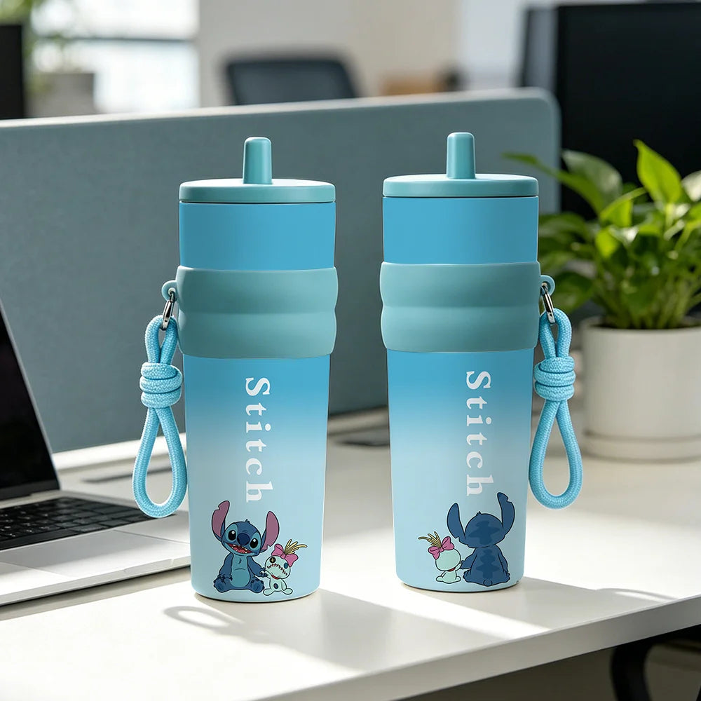 Gourde Isotherme Stitch Disney - Bouteille Thermos en Acier Inoxydable