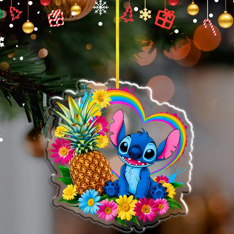 Pendentif de Noël Disney Stitch – Décoration en acrylique 2D